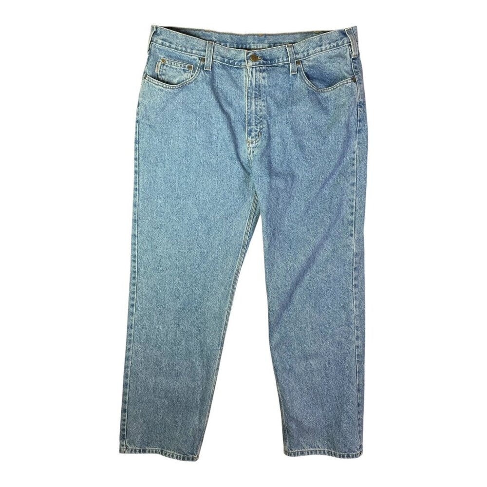 Carhartt Men’s 42x32 Relaxed Fit Blue Jeans B460 Lvb